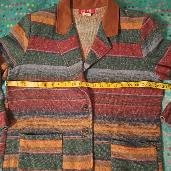 Vintage Ivy Wear striped jacket.  Excellent condition.  Made in USA - Picture 3 of 6